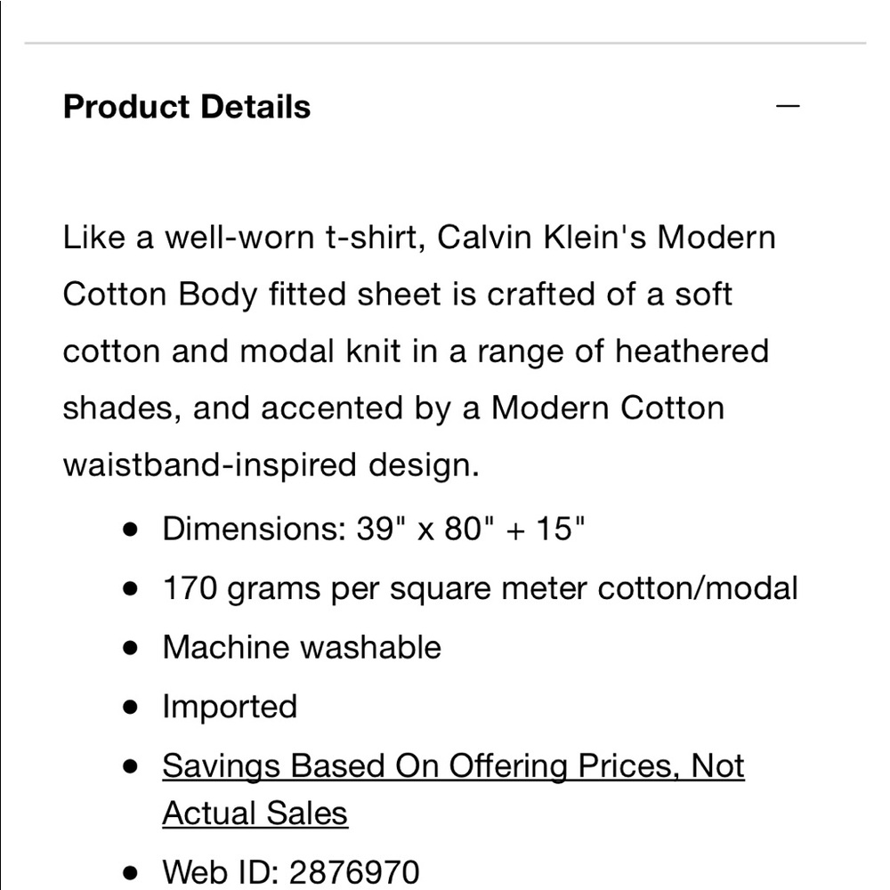 Calvin Klein Twin XL dark grey fitted sheet - Picture 5 of 5